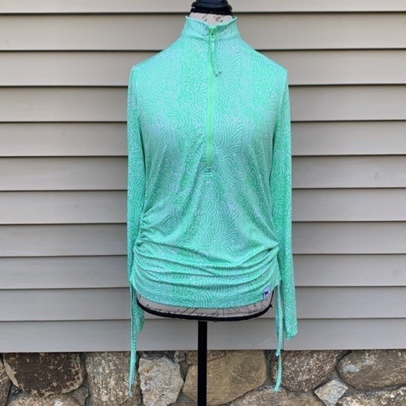 The Black Dog Ladies Outfitters Half Zip - Minty Green - Picture 6 of 16